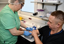 Работники Общества «Транснефть - Север» прошли медицинское обследование с использованием мобильного комплекса